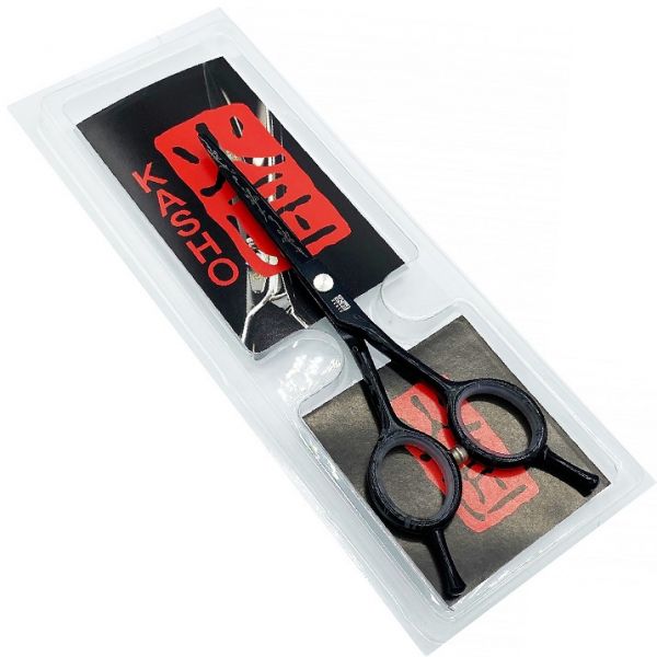 KASHO Hairdressing scissors 5.5" black with flowers